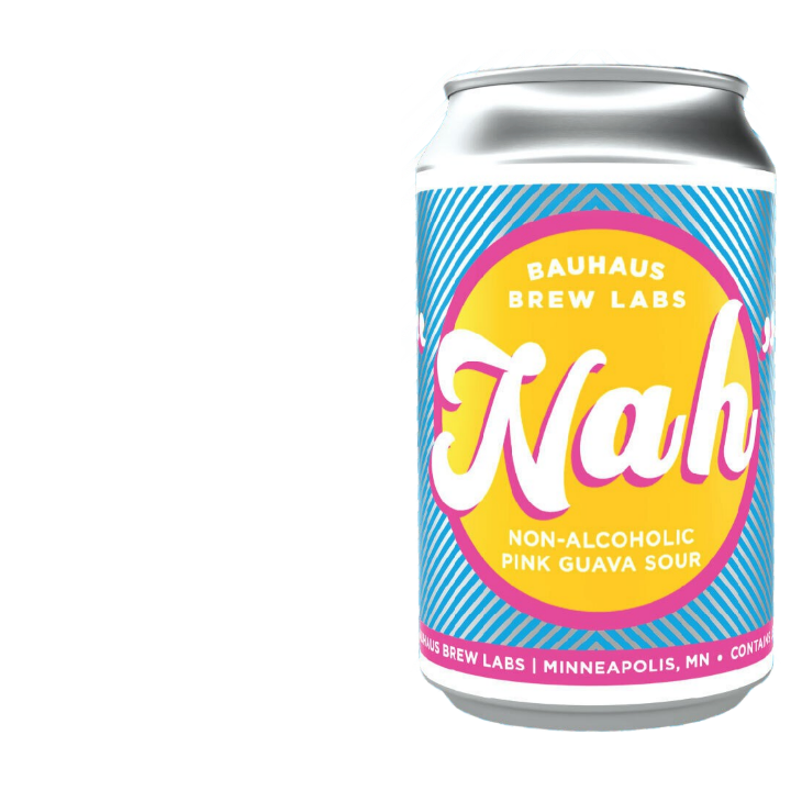 Bauhaus Brew Labs “Nah” Non-Alcoholic Pink Guava Sour