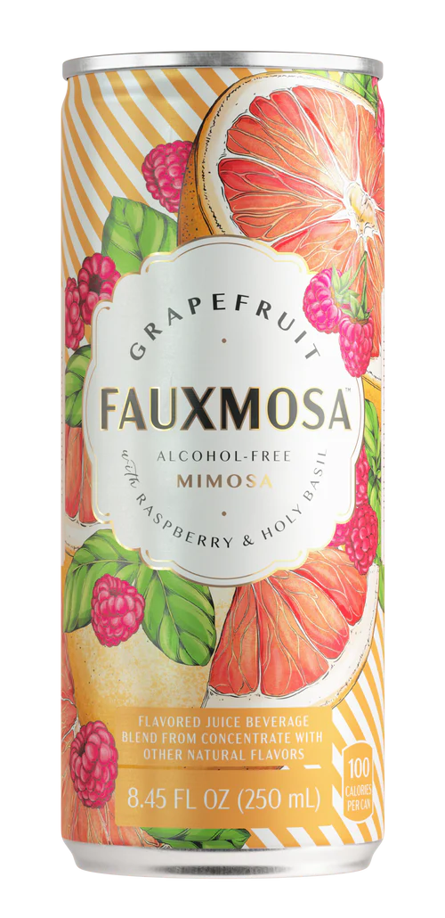 FAUXMOSA Grapefruit with Raspberry & Holy Basil