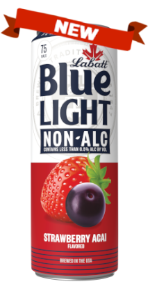 Labatt Brewing Company Blue Light Non-Alc Strawberry Acai