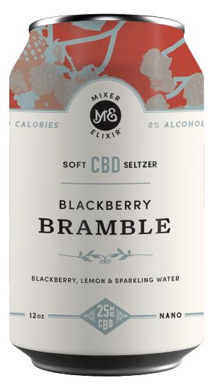 Mixer Elixir Blackberry Bramble CBD Seltzer