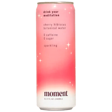 Moment Cherry Hibiscus Sparkling Botanical Water