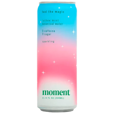 Moment Lychee Mint Sparkling Botanical Water