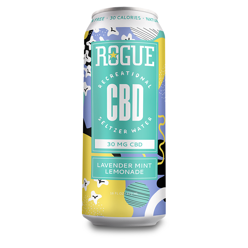 Rogue Lavender Mint Lemonade CBD Seltzer