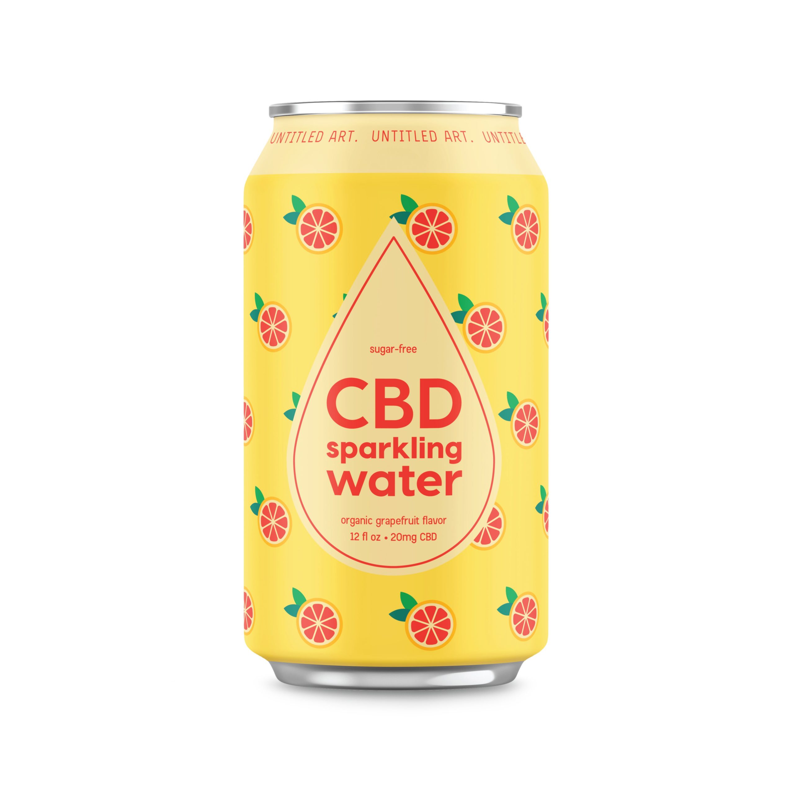 Untitled Art CBD Sparkling Water – Grapefruit