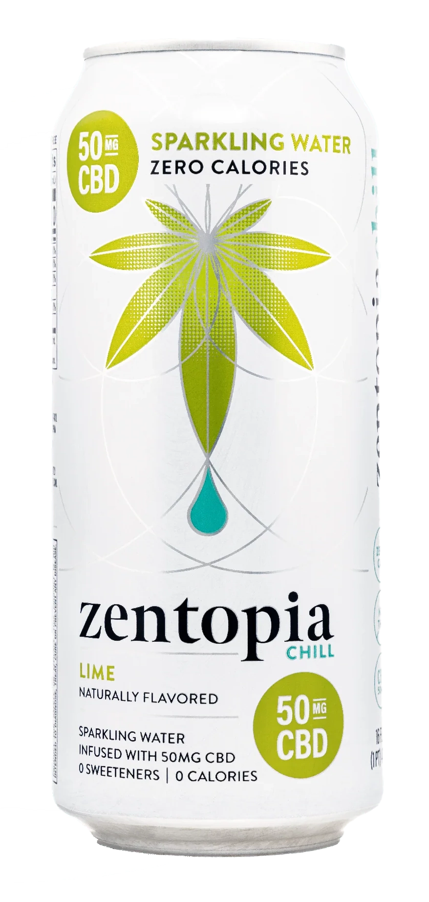 Zentopia Lime Chill CBD Sparkling Water