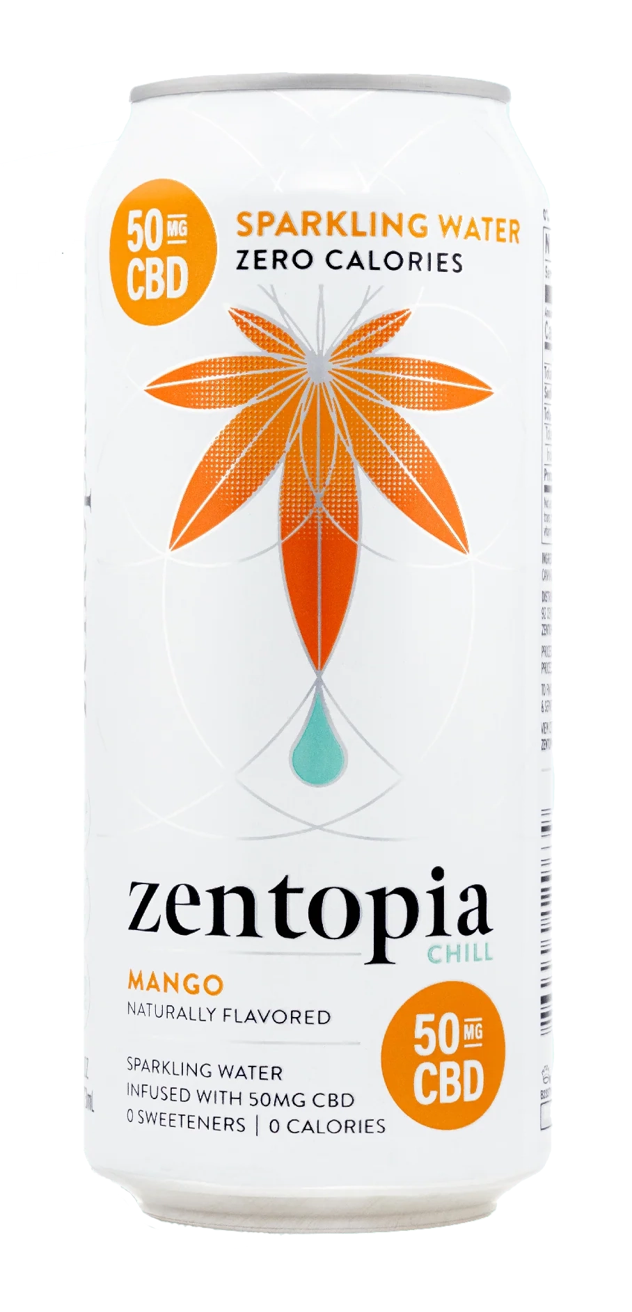 Zentopia Mango Chill CBD Sparkling Water