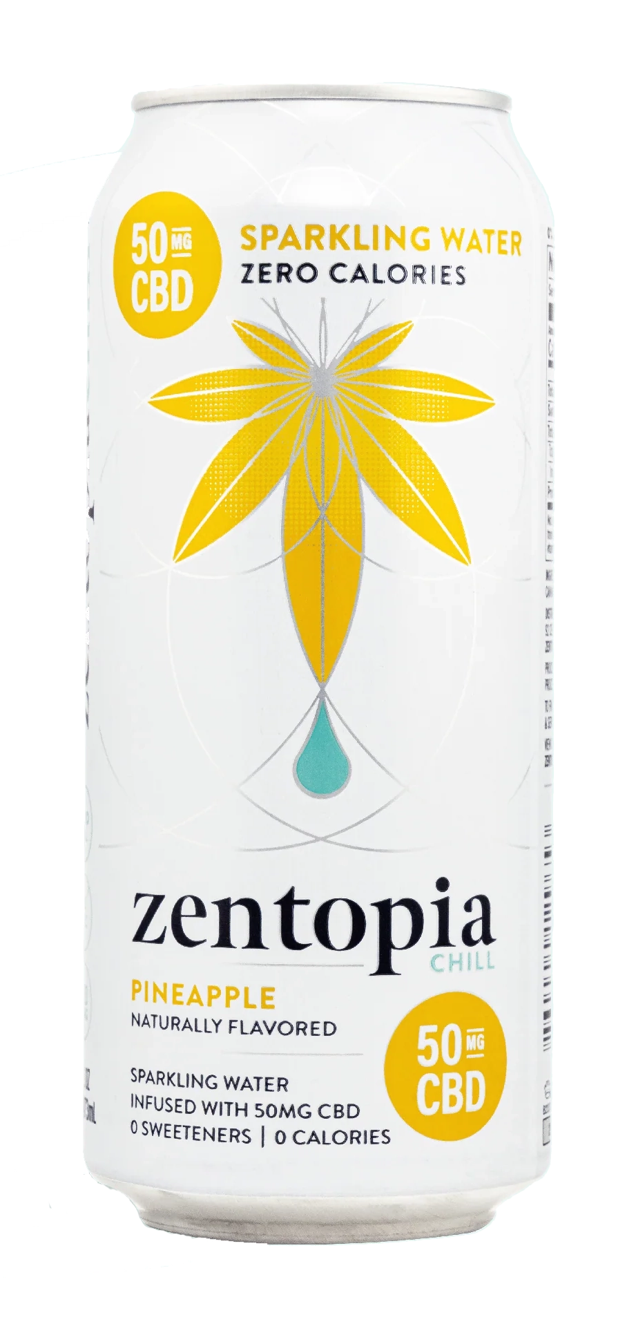 Zentopia Pineapple Chill CBD Sparkling Water